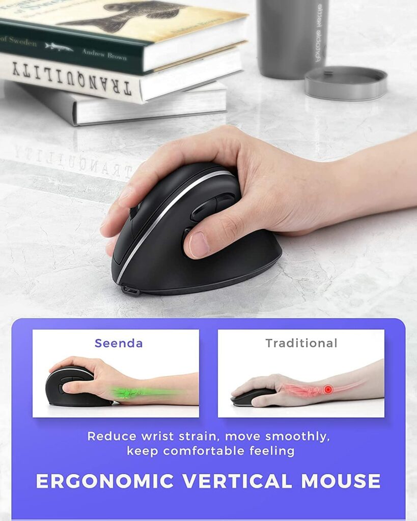 Jelly Comb / Seenda Ergonomische Maus Kabellos JellyCam